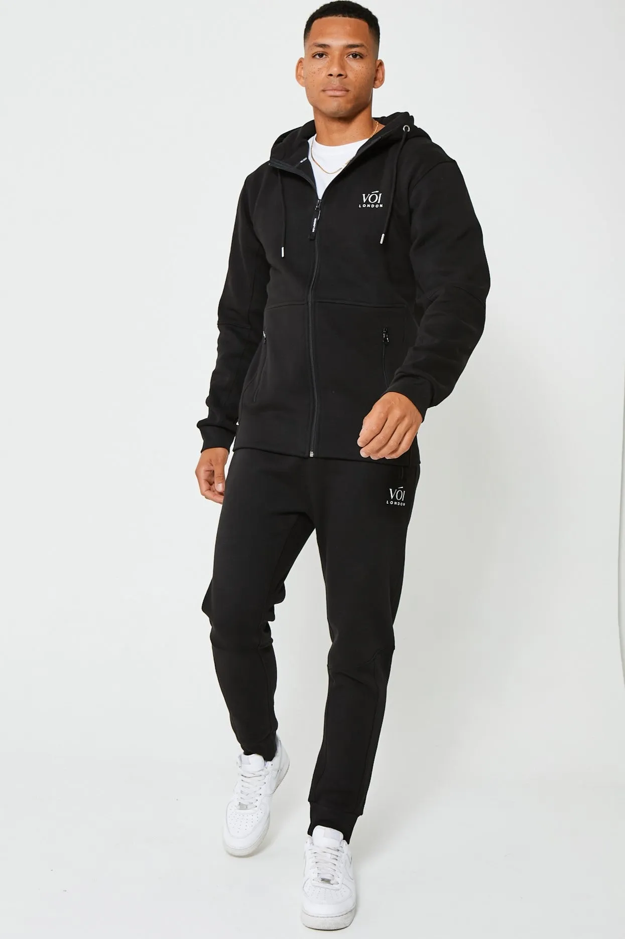 Guilford Fleece Tracksuit - Black