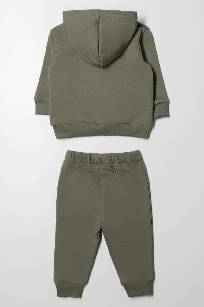 Hooded Tracksuit Green