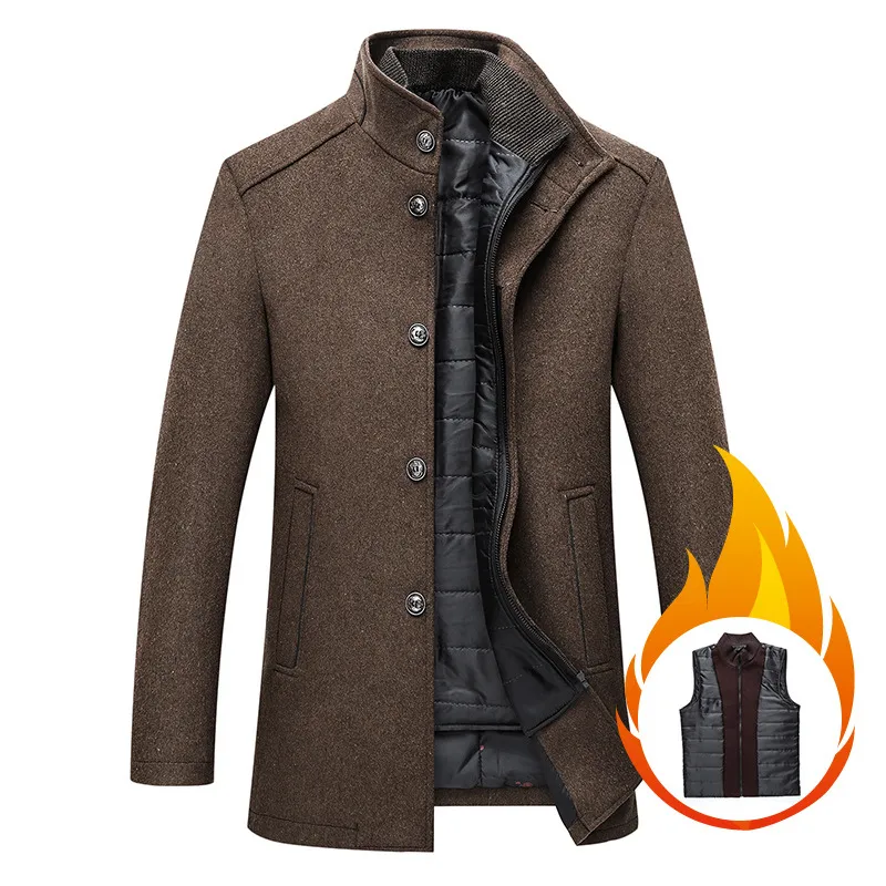 Jack Washington Woolen Coat with Free Vest