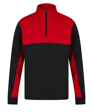 Kids -tracksuit top | Black/Red