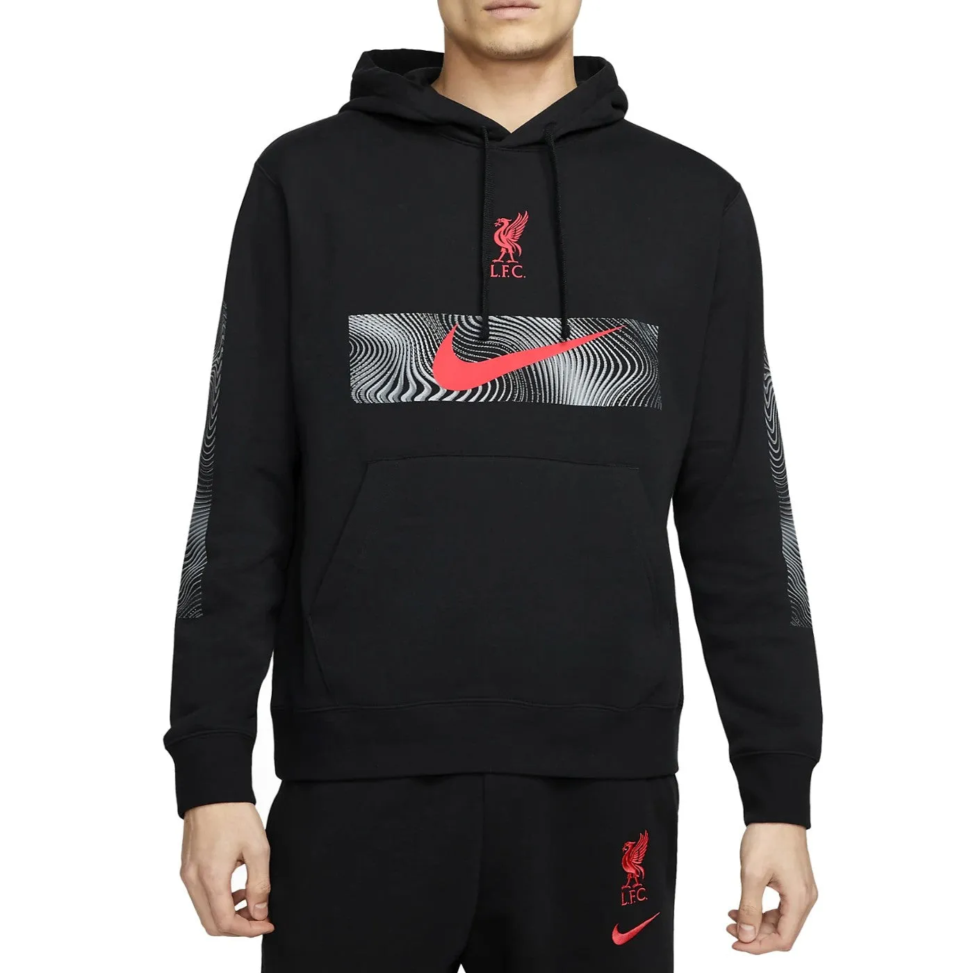 Liverpool FC black Casual fleece tracksuit 2022/23 - Nike