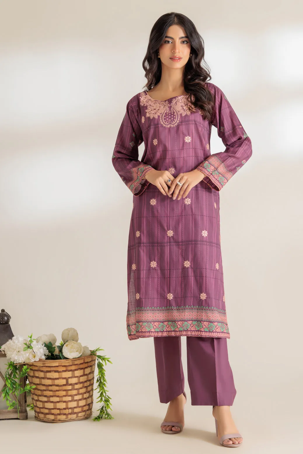 MAROON-LAWN-2 PIECE (2S24B2P221)