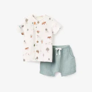 Organic Muslin Top & Shorts