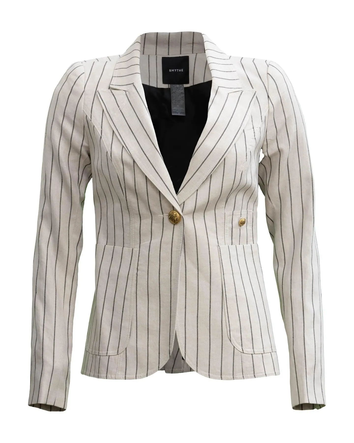 Patch Pocket Duchess Blazer-Stone Stripe