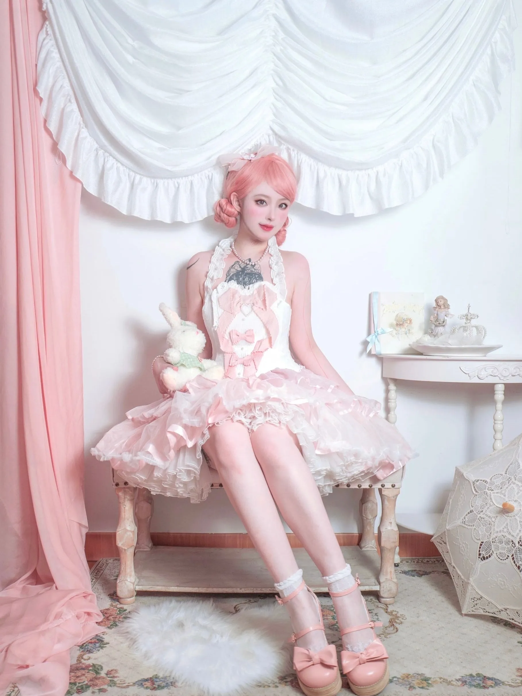 [PeilieeShop x Stasera] Ribbon Poem Handmade Corset Top Christmas