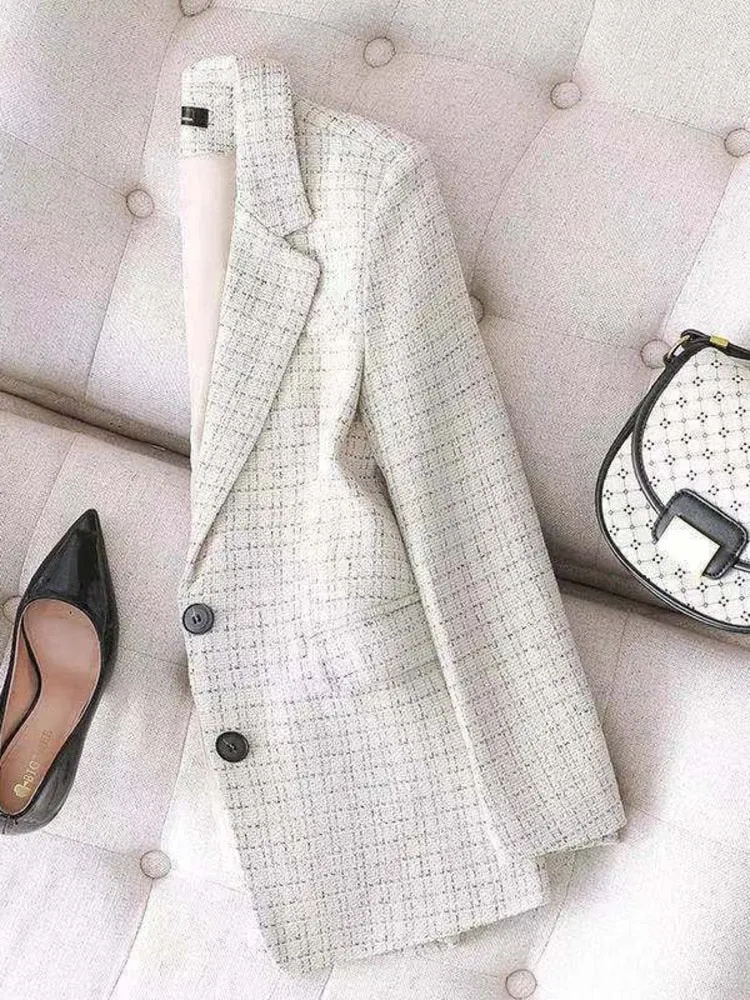 Plaid Blazer Fashion Jacket