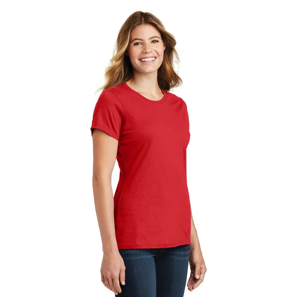 Port & Company Women's Bright Red Fan Favorite Tee