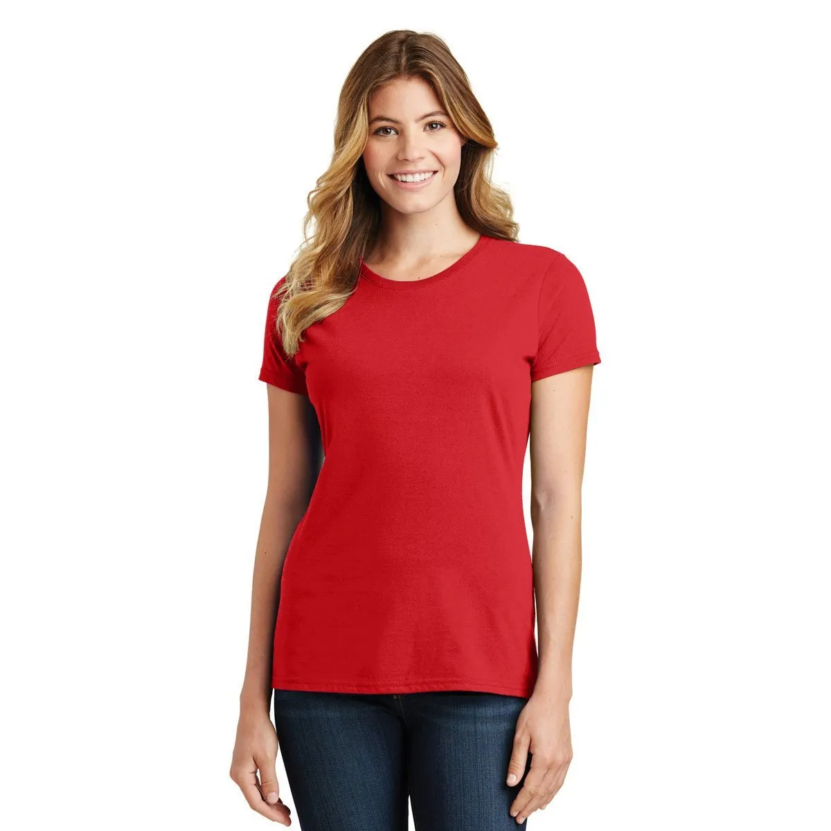 Port & Company Women's Bright Red Fan Favorite Tee