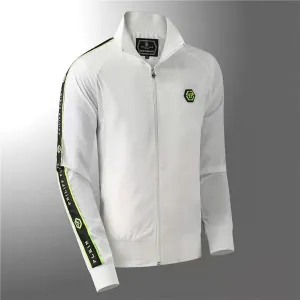 PP Side Branded And Logo Designed Jacket - White