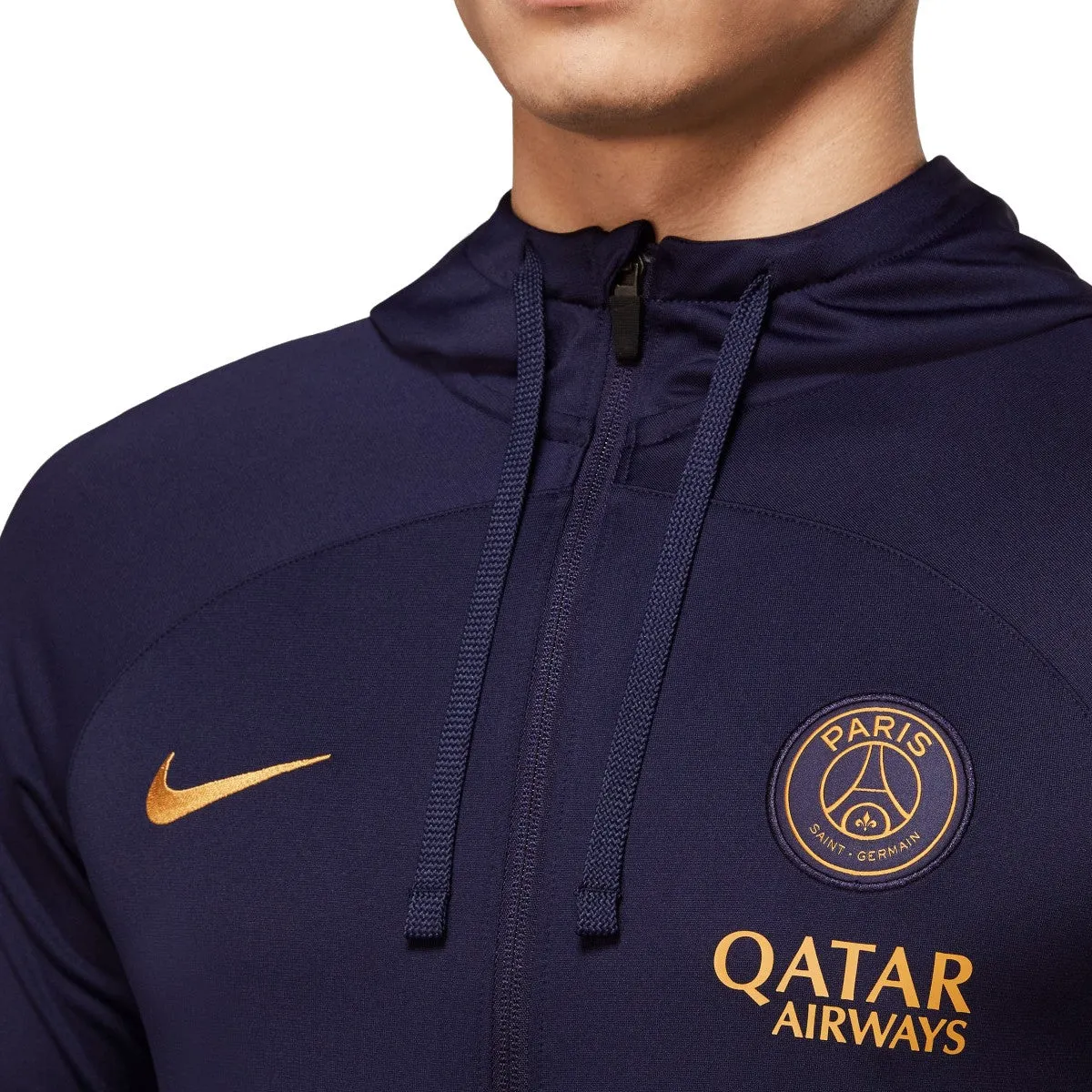 PSG navy hooded training presentation tracksuit 2023/24 - Nike