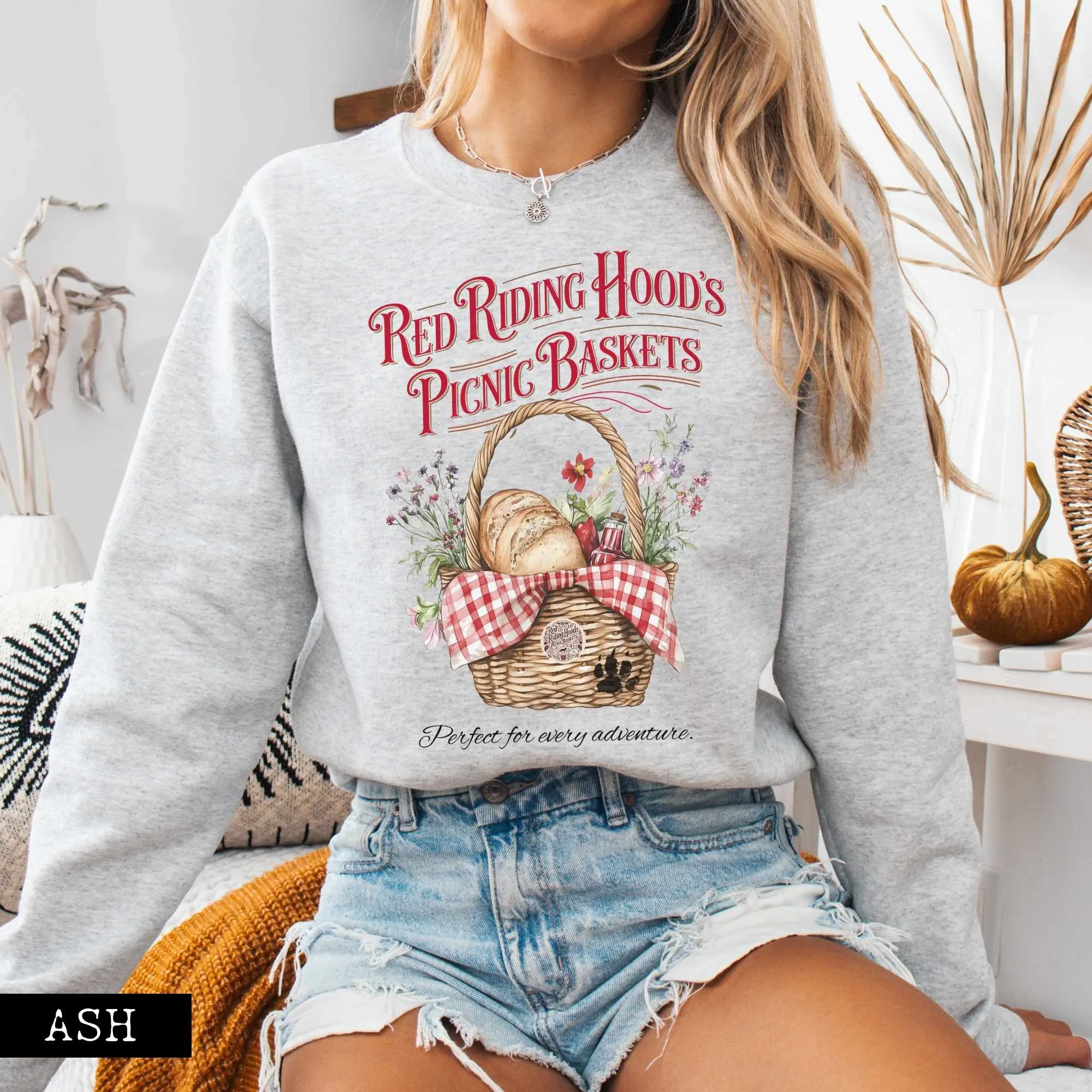 Red Riding Hood's Picnic Baskets Sweatshirt