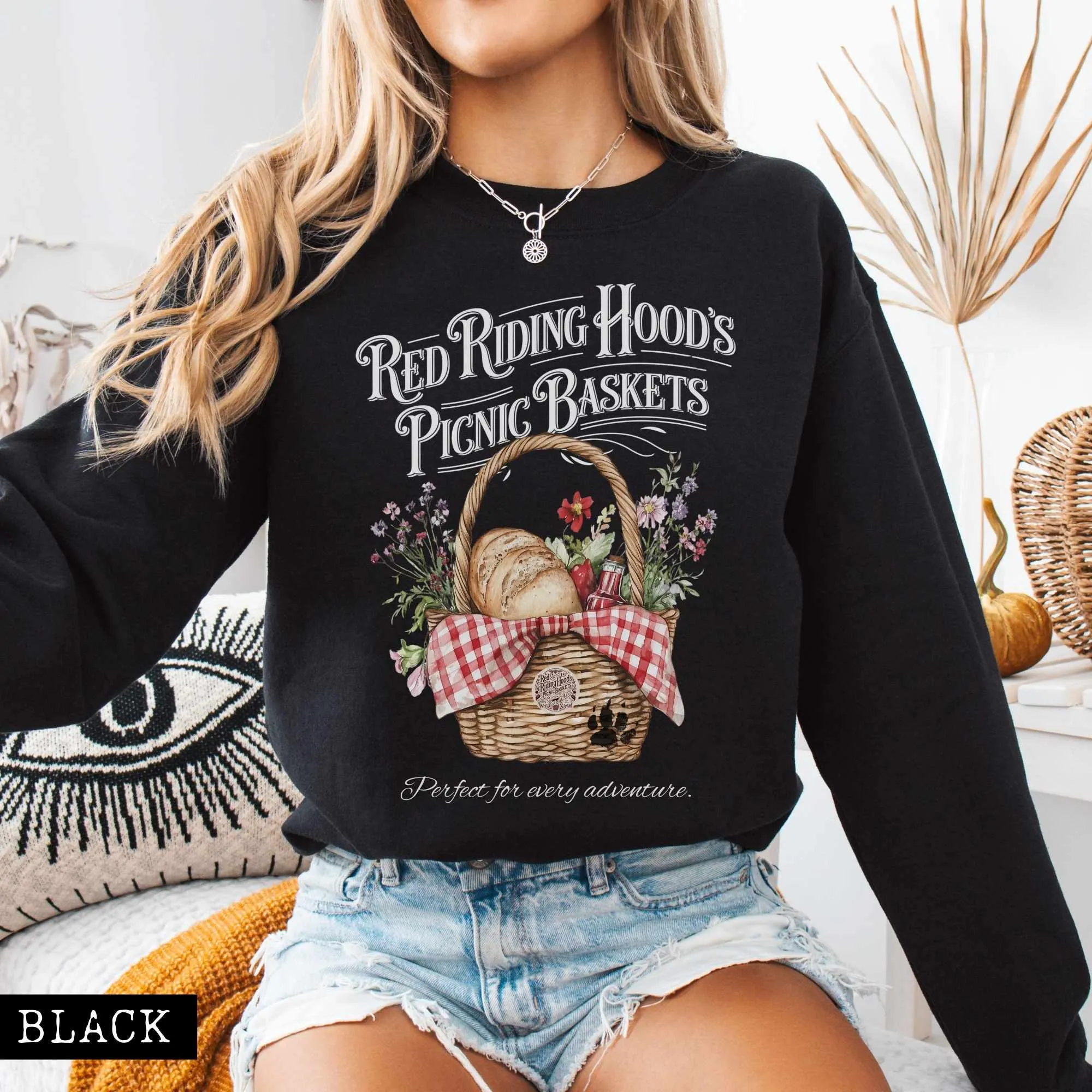 Red Riding Hood's Picnic Baskets Sweatshirt