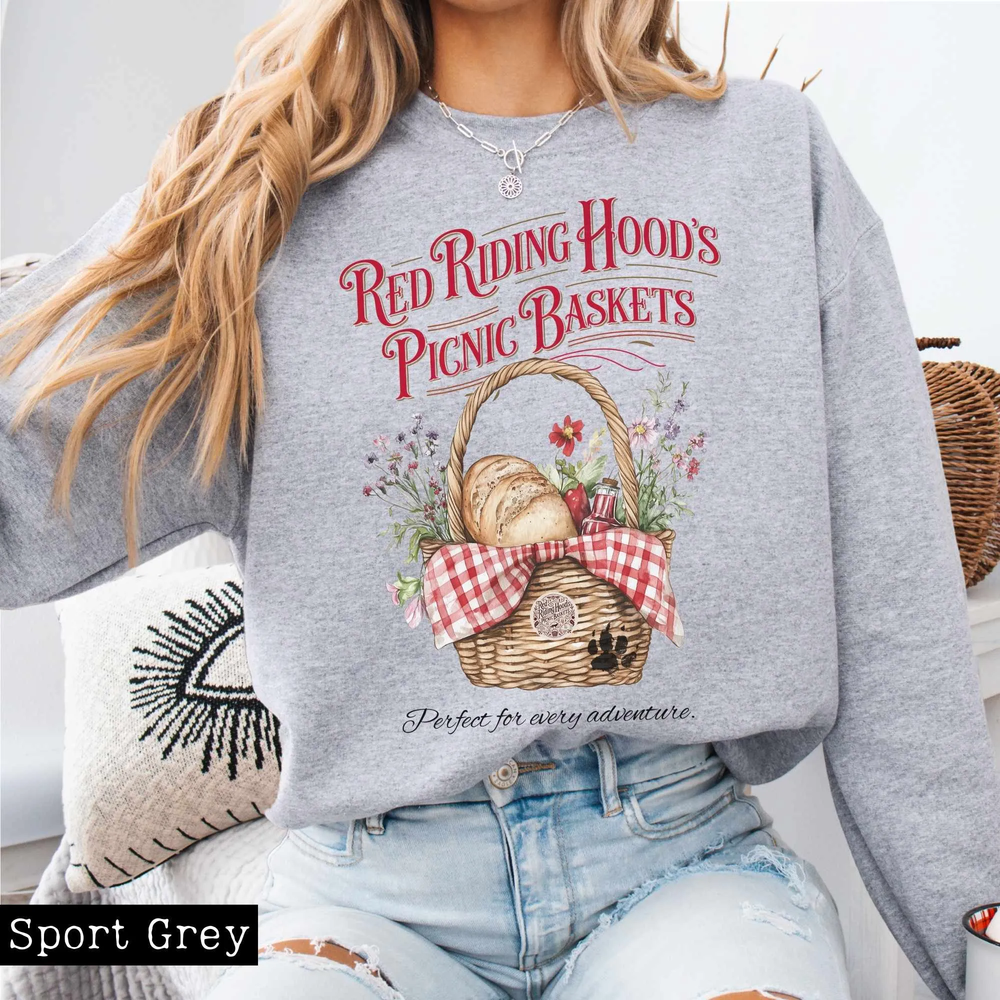 Red Riding Hood's Picnic Baskets Sweatshirt