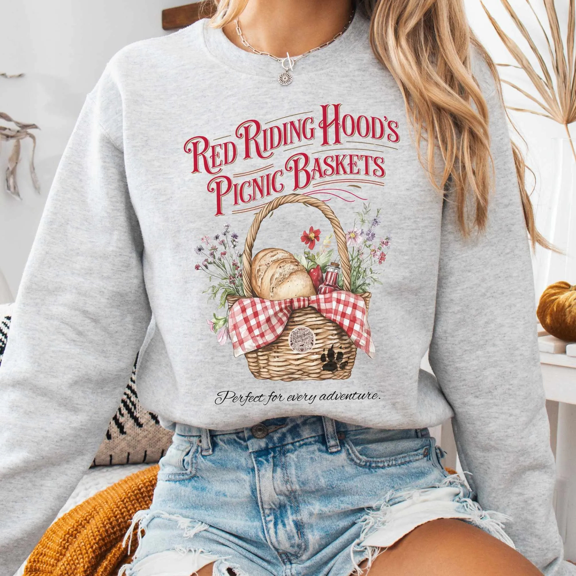 Red Riding Hood's Picnic Baskets Sweatshirt