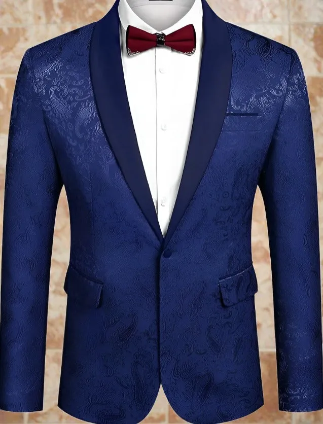 Regal Paisley Charm Men’s Tuxedo Jacket