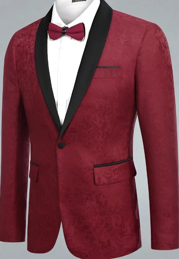 Regal Paisley Charm Men’s Tuxedo Jacket