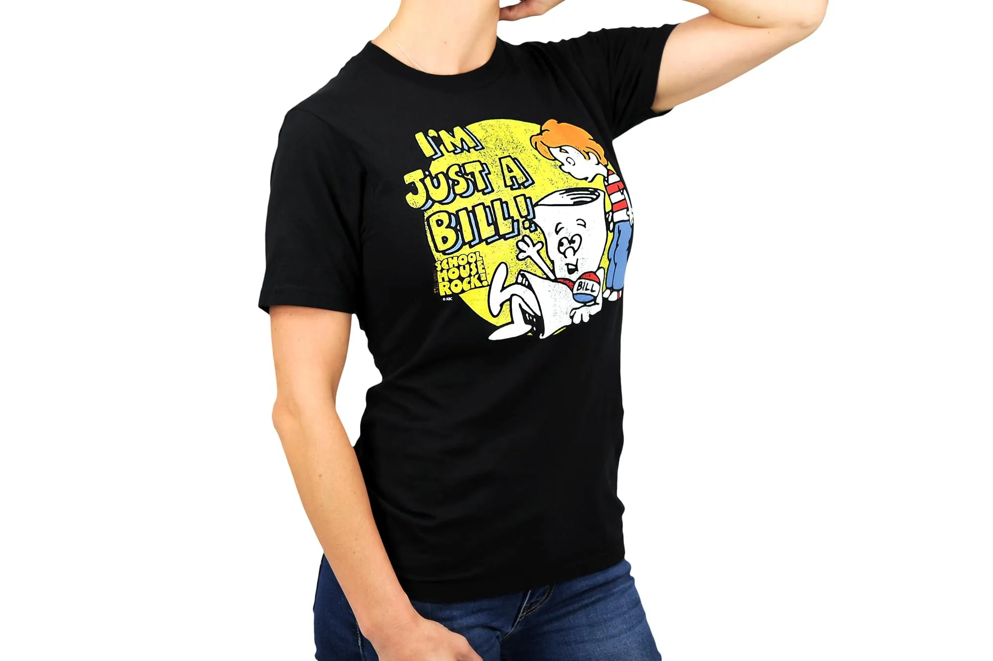 Schoolhouse Rock! I'm Just A Bill Adult Black T-Shirt