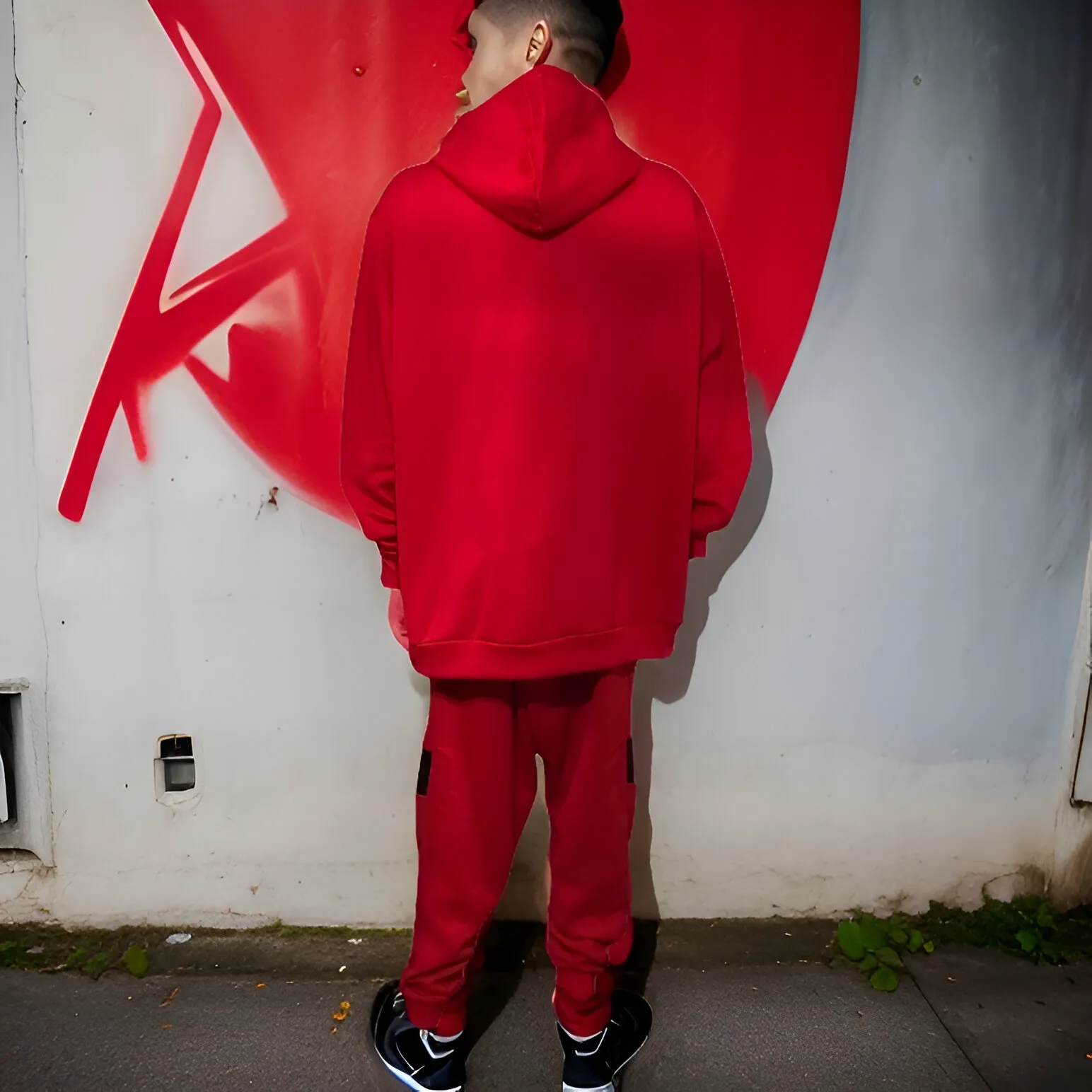 ^SEAN JOHN^ (RED-MULTI) POLYESTER HOODED ZIP UP TRACKSUITS (XB SIZED)