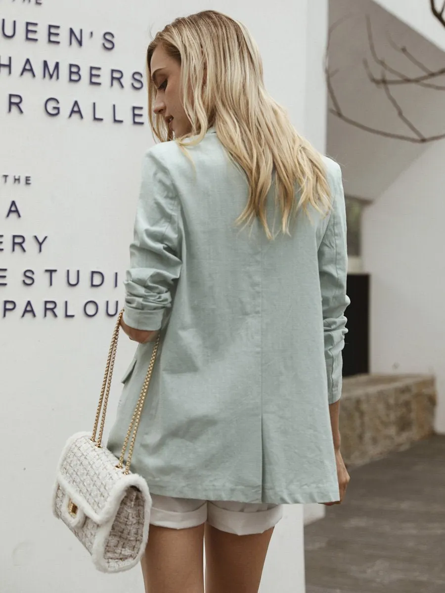 Sham Blazer Coat - Sky Blue