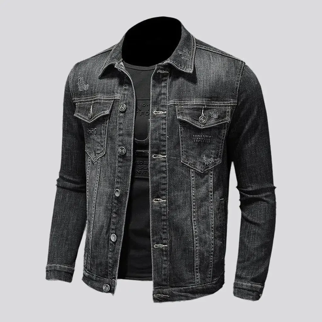 Sherpa fleece denim jacket