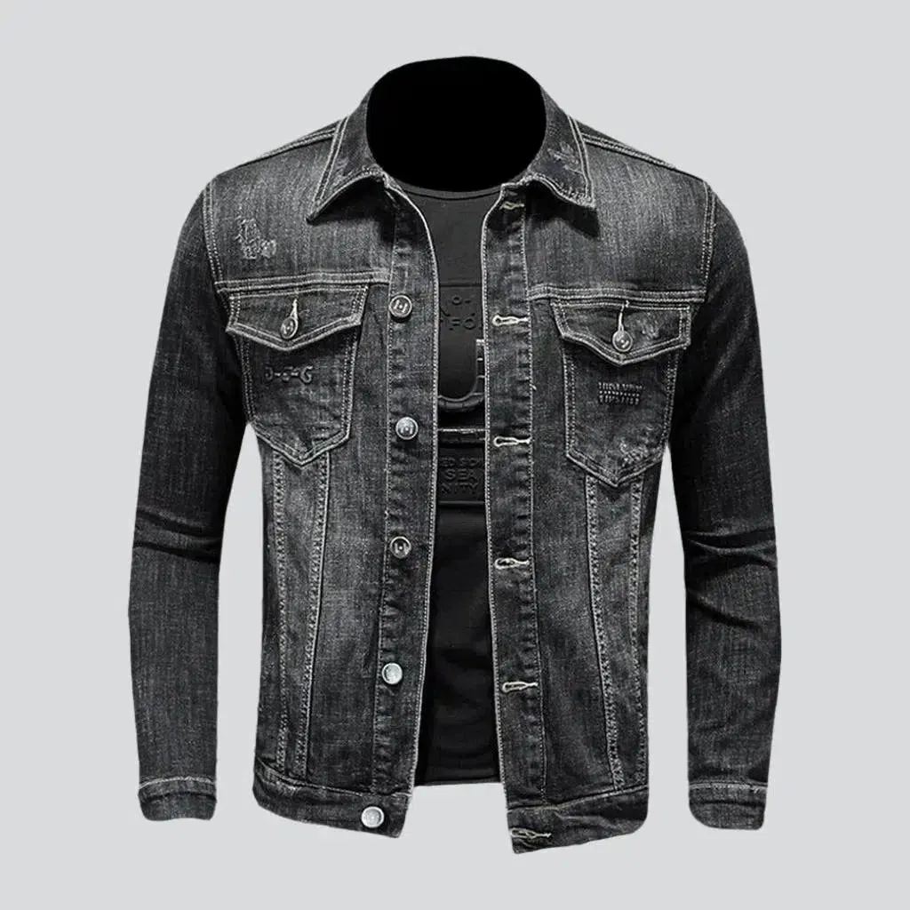 Sherpa fleece denim jacket