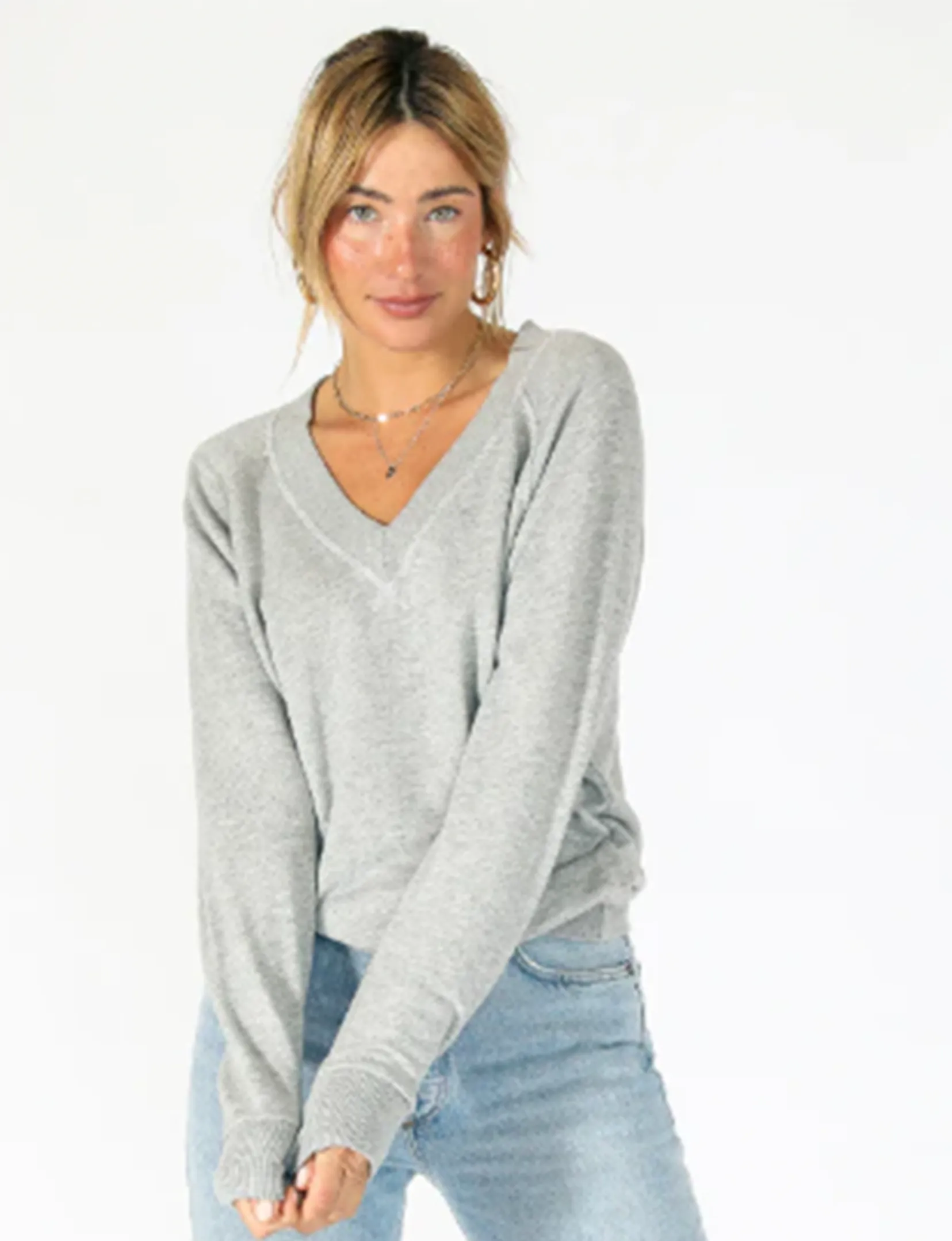 Sinead Sweatshirt, Heather Grey