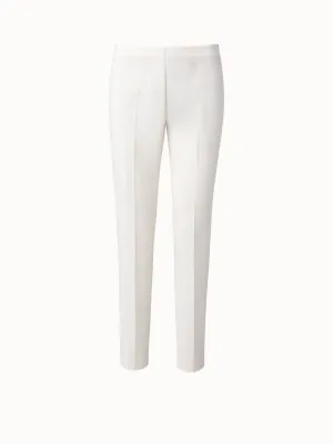 Slim Wool-Double Face Pants