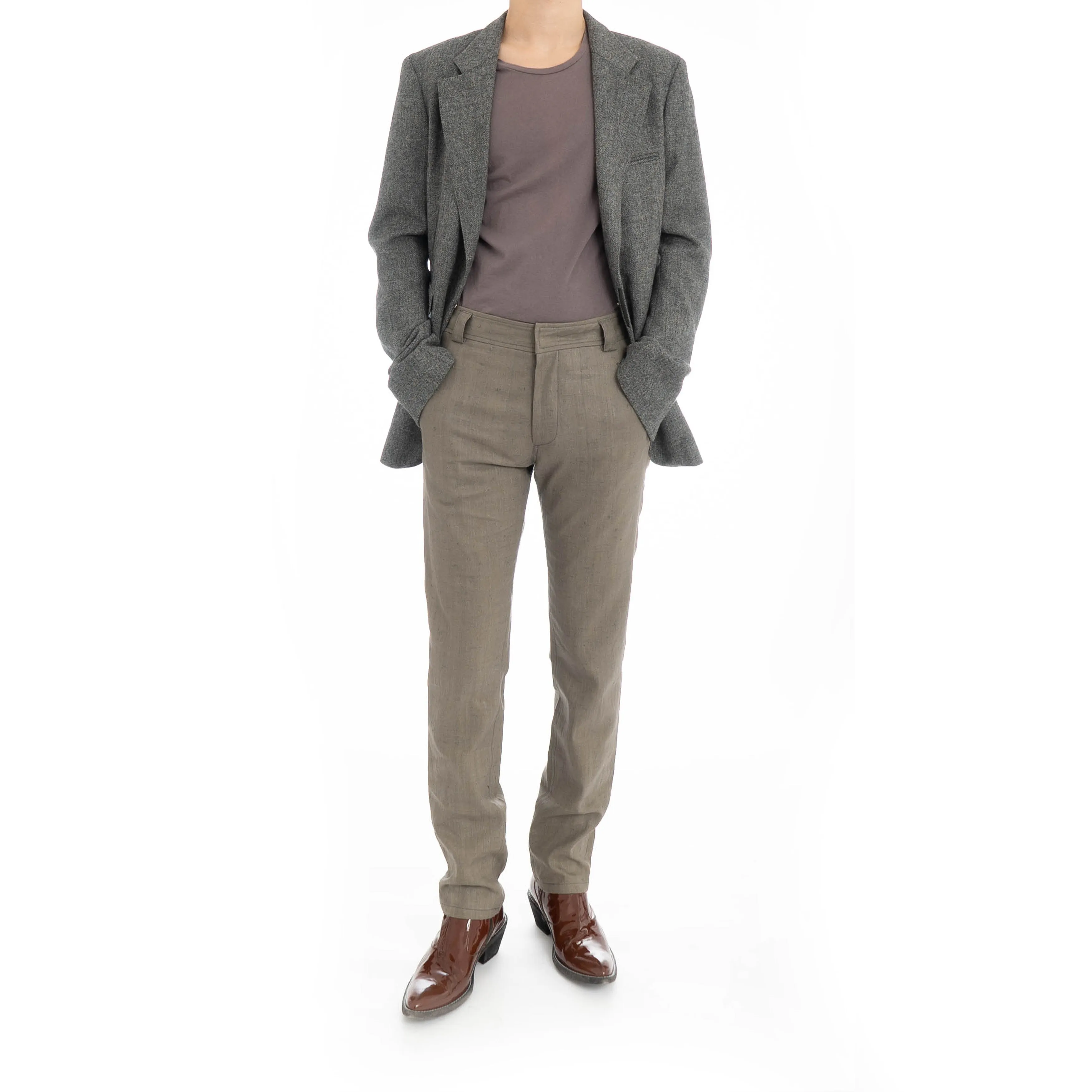 SS11 Grey Linen Trousers