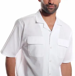 Stacy Adams 3510 Short Sleeve Linen Set White