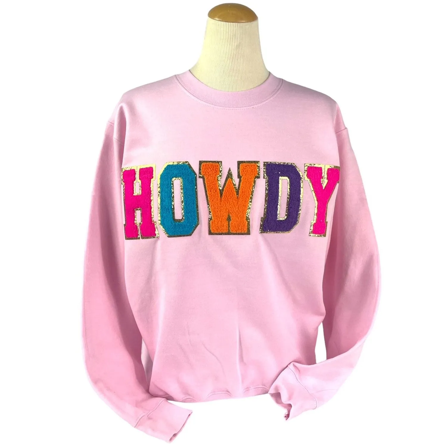 SW-6723 Howdy Light Pink Sweatshirt