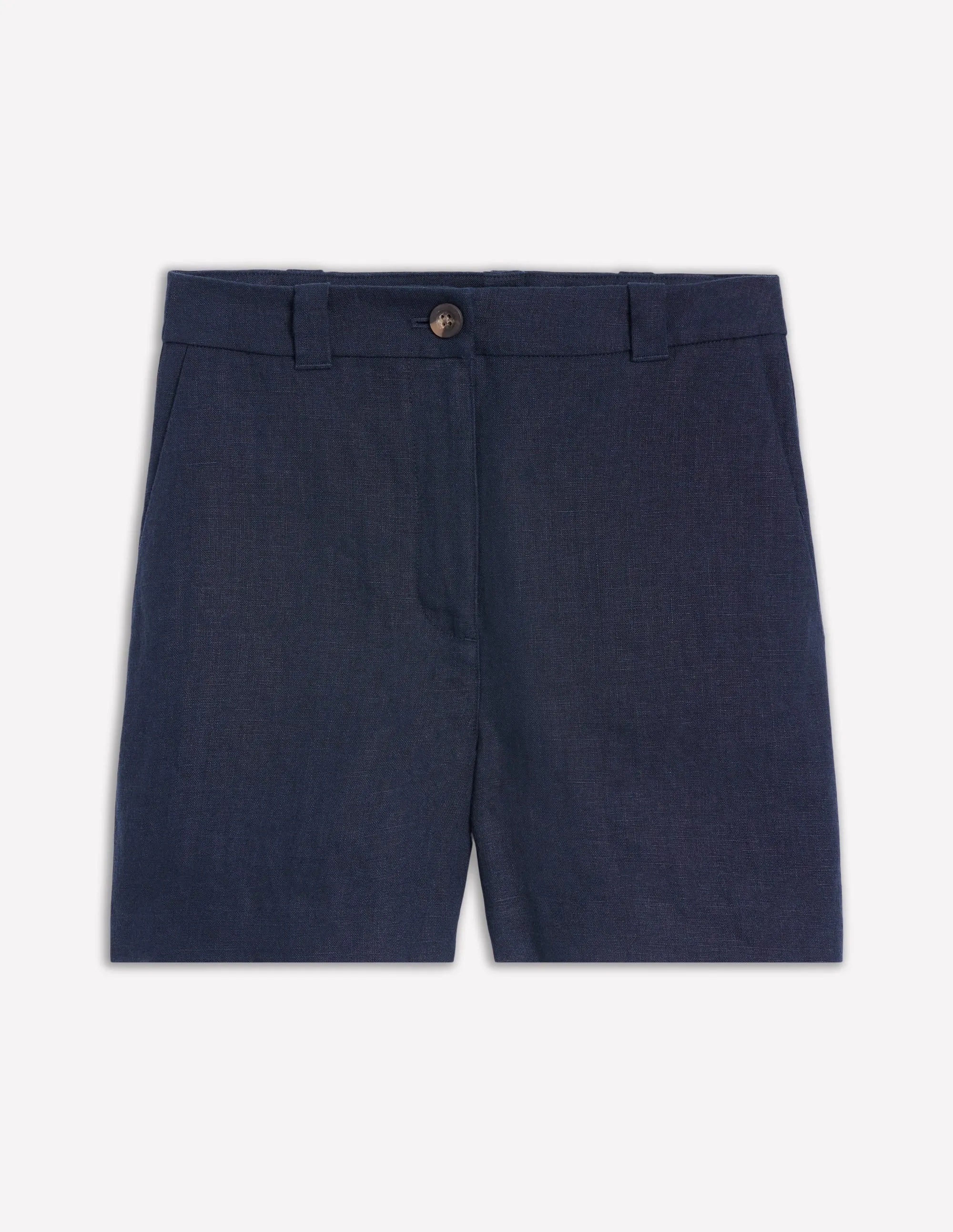 Westbourne Linen Shorts-Navy