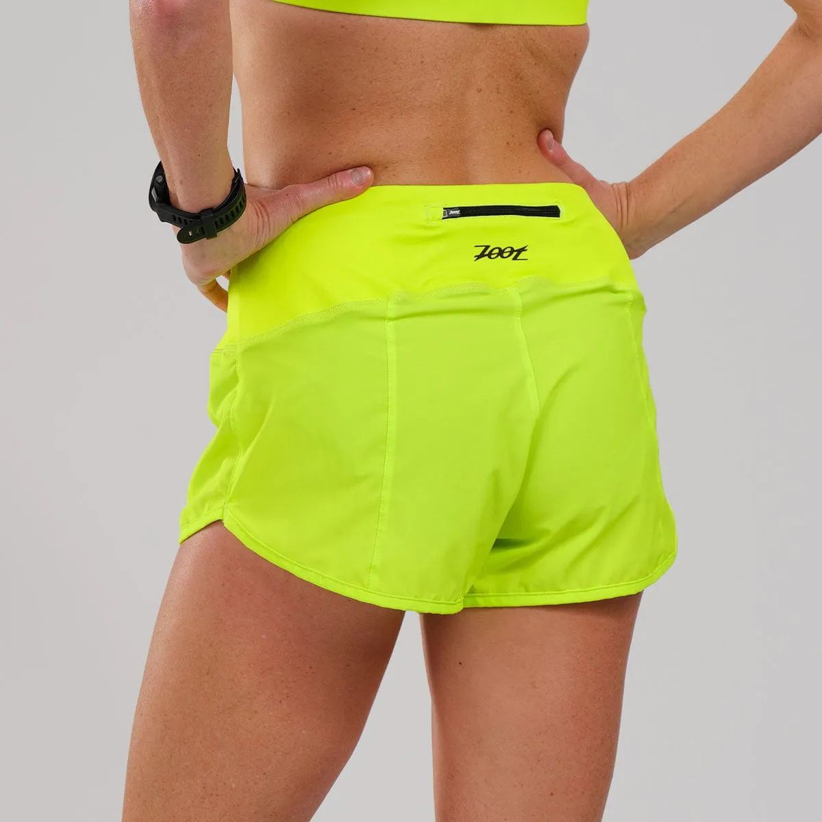 Women's LTD Run 3" Short - Neon Yellow