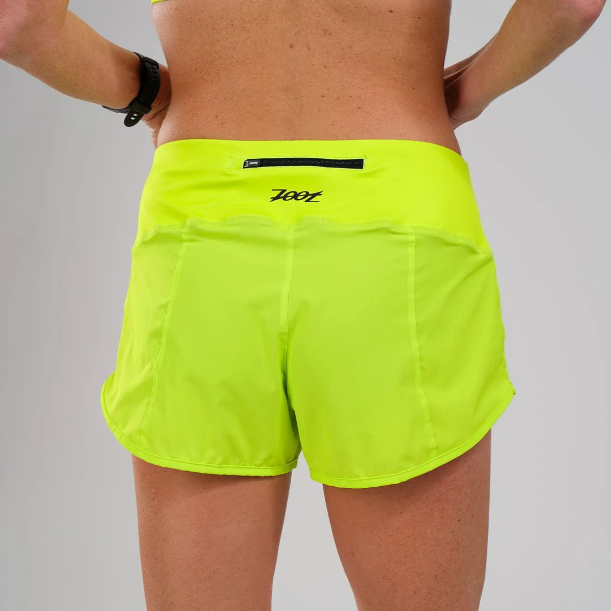 Women's LTD Run 3" Short - Neon Yellow