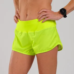 Women's LTD Run 3" Short - Neon Yellow