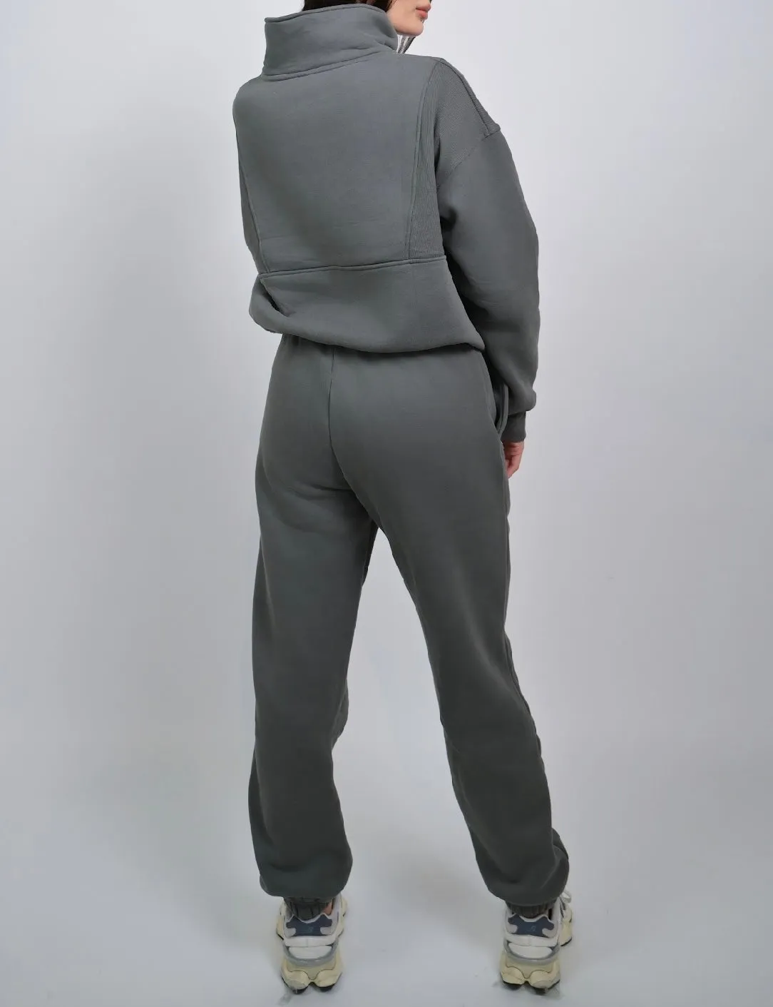 Yesmine Fleece Jogger - Military Grey