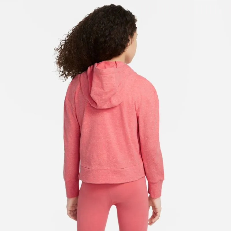 Zippered Pink Nike Hoodie for Girls with Cozy Side Pockets